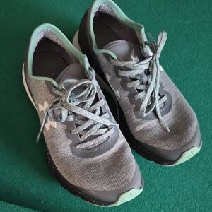 Gray and Mint Women's Athletic Shoes